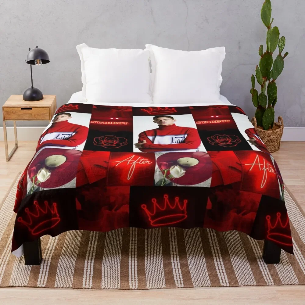 

Hero Fiennes Tiffin in Red Throw Blanket Baby Blankets For Bed Luxury Summer Beddings Blankets