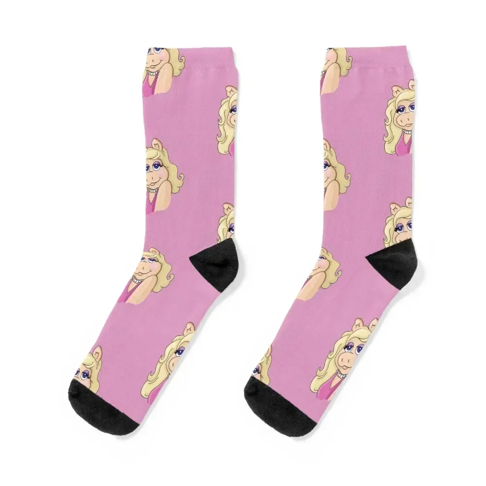 

Madame Piggy Socks luxe ankle japanese fashion Stockings Women Socks Men's