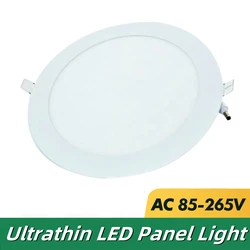 Plafonnier LED Circulaire Ultramince Encastrable, Luminaire de Plafond Rond, 3/6/9/12/15/18W, 110/220V