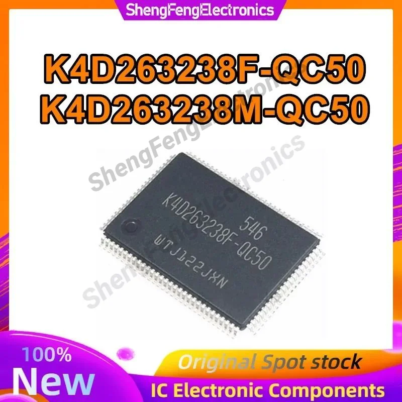 5 قطعة K4D263238F-QC50 K4D263238M-QC50 K4D263238F-QC K4D263238F TQFP100 100% الأسهم الأصلية الجديدة
