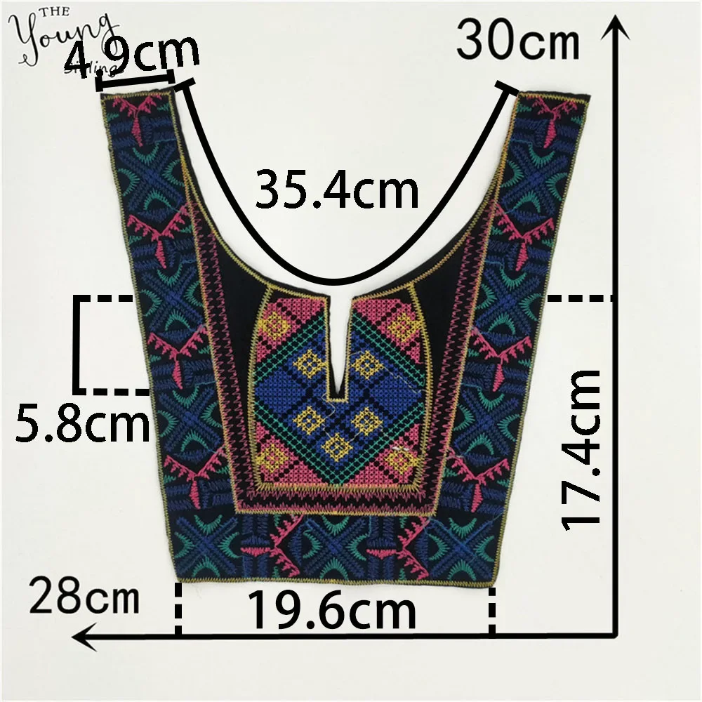 Wholesale sales of 1-10 pieces of polyester embroidery ethnic style sewing lace DIY decorative accessories lace fabric