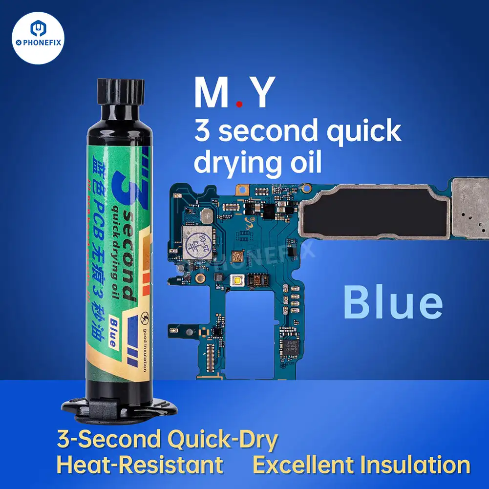 M.Y 3-Second Quick Drying Oil UV Repair Quick Curing Oil 10CC 3-type for Phone Motherboard BGA PCB Flying Wire Welding Tool