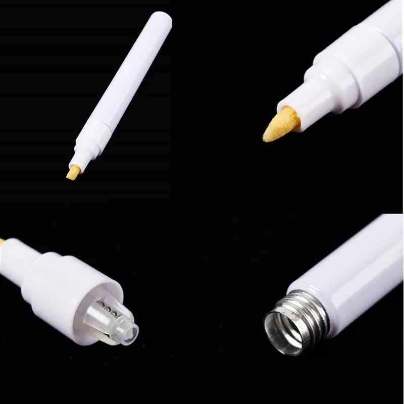 1Pc 3-6mm Empty Refillable Pen Blank  Double Head Reversible Nib Paint Pen Fine Nib Marker Aluminum Pipe Paint Pen Accessories