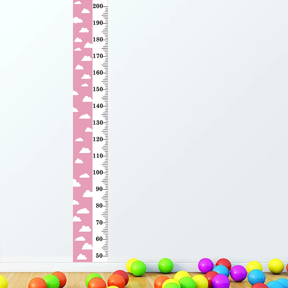 

Height Ruler Wall Sticker Decor Growth Chart Canvas Hanging Pictures Baby Wooden