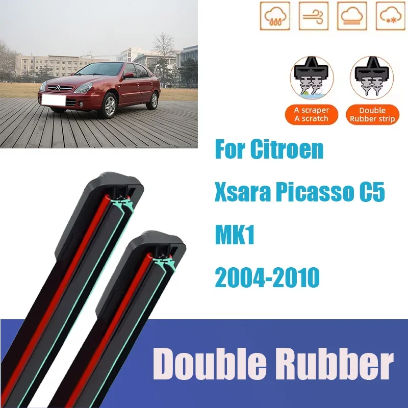 

For Citroen Xsara Picasso C5 MK1 Front Windshield Wiper General Motors Multifunctional Double Rubber Car Accessories