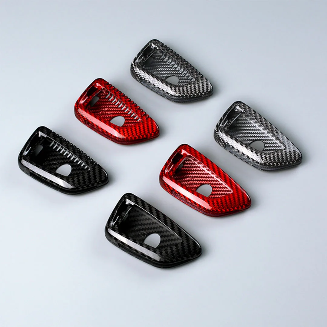 Copertura della cassa chiave dell'automobile in fibra di carbonio Acc per Vw Volkswagen Golf 8 Mk8 Id.3 Id.4 per Skoda Octavia 4 A8 Seat Leon Mk4 Cupra Formentor