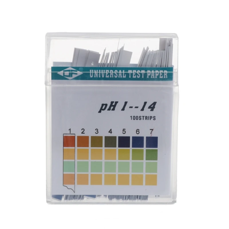 100 Strips 1-14 PH Alkaline Acid Indicator Paper Water Saliva Litmus Testing Kit