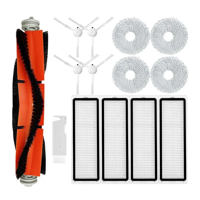 For Xiaomi S10+ / S10 Plus Robot Vacuum Spare Parts Accessories Main Side Brush Hepa Filter Mop Rag Cloth-Furlan