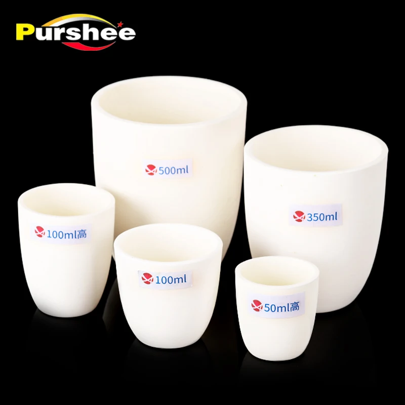 99 % Aluminiumoxid-Bogtiegel (Thermostabilität 1600-1750). ℃ )Tiegel aus Aluminiumoxid, Korundtiegel ohne Abdeckung