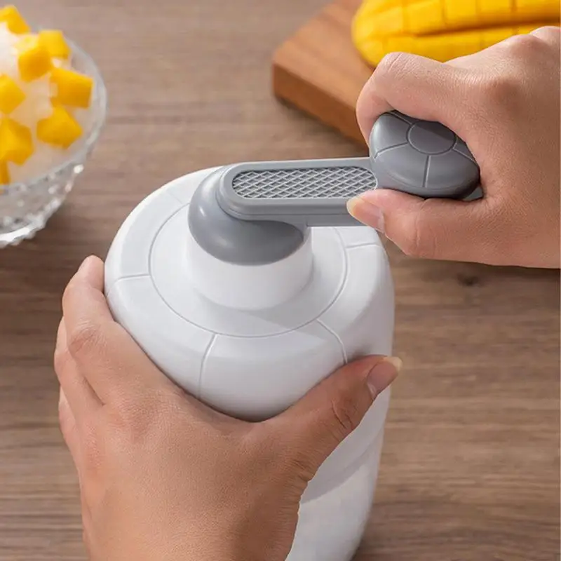 

Ice Shaver Snow Cone Machine Snow Cone Maker Ice Shaver With Ice Cube Mold Hand Crank Shaved Ice Machine Ice Grinder Cocktails