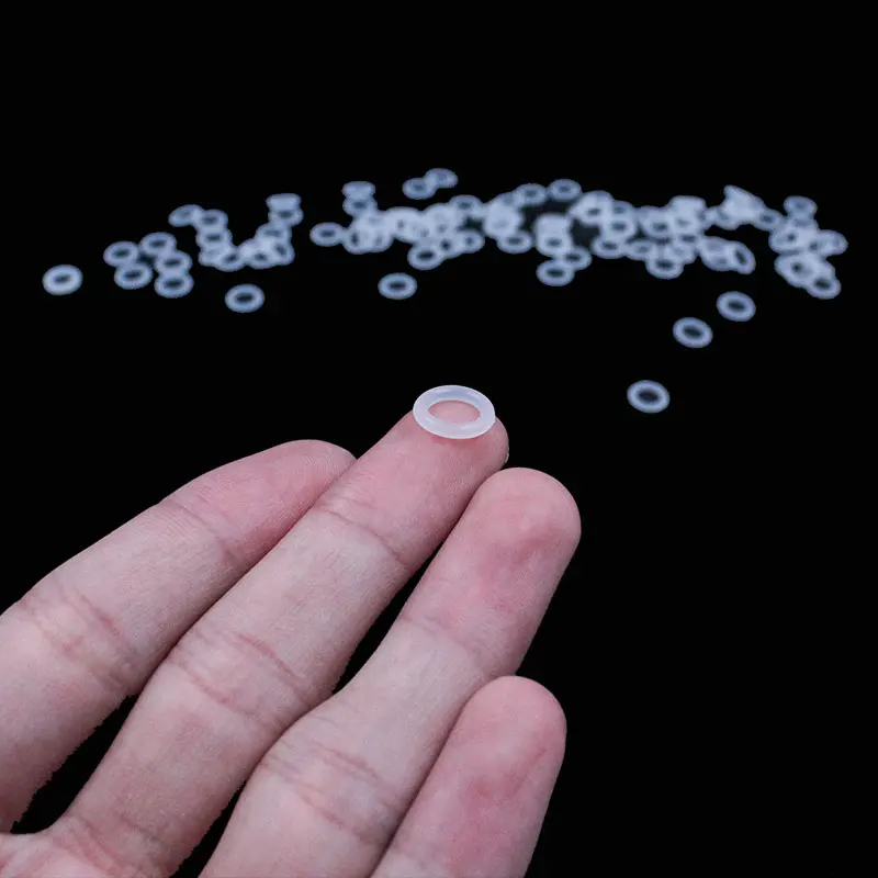White Rubber Ring Silicone Seals CS2mm Thickness 5/5.5/6/6.5/7/7.5/8/8.5/9/9.5/10/10.5/11/11.5~28mm OD Silicon Oring Seal .-.