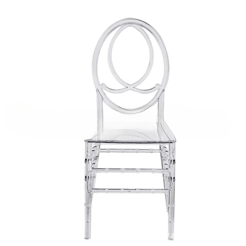 Crystal Clear Chair Hotel Wedding Commercial Bamboo Chair Napoleon Outdoor Wedding Banquet Acrylic Crystal Chair