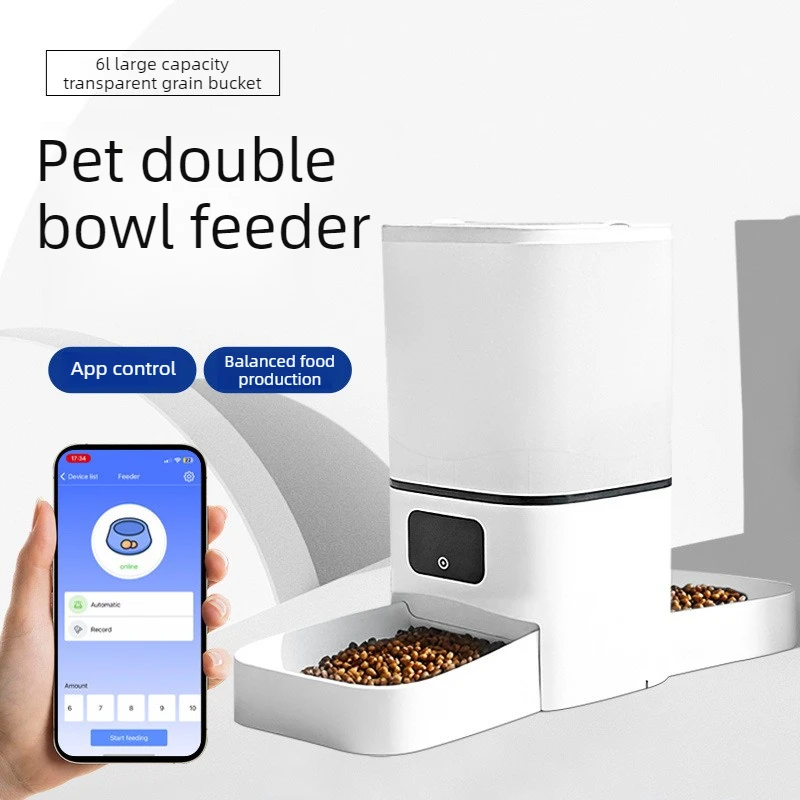 Dispensador automático doble para perros y gatos con app - 6L - imagen 5