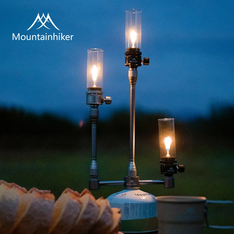 Camping Gas Lamp Night Gas Lamp Accessory Pipes Empty Gas Tank Connector Optional