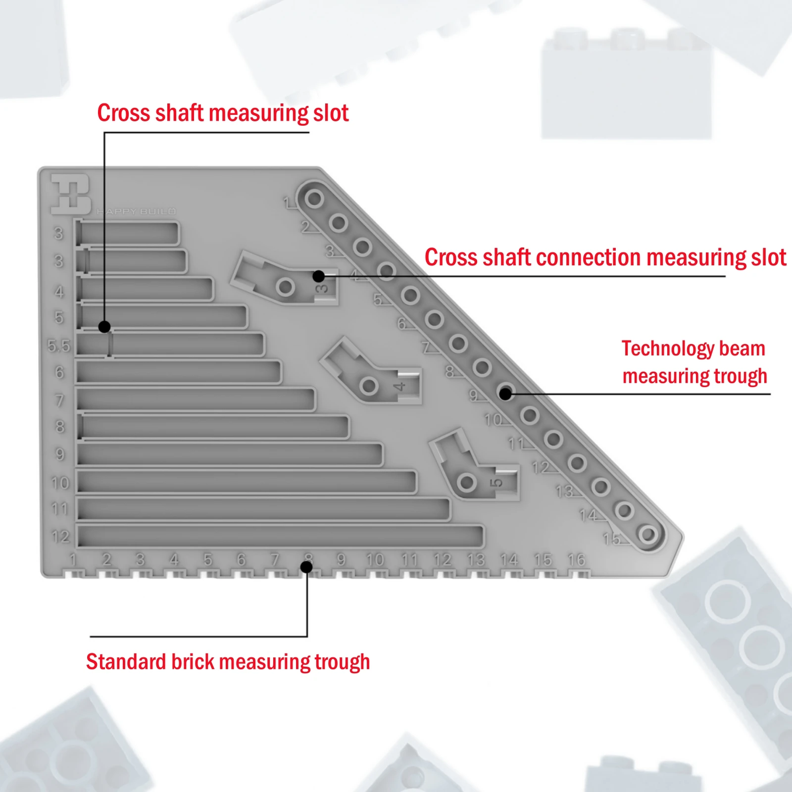 Building Block Tool Kit Brick Separator Measuring Plate Ruler Plier Hammer Tweezer Lifting Device Removal Part Compatible Legoed