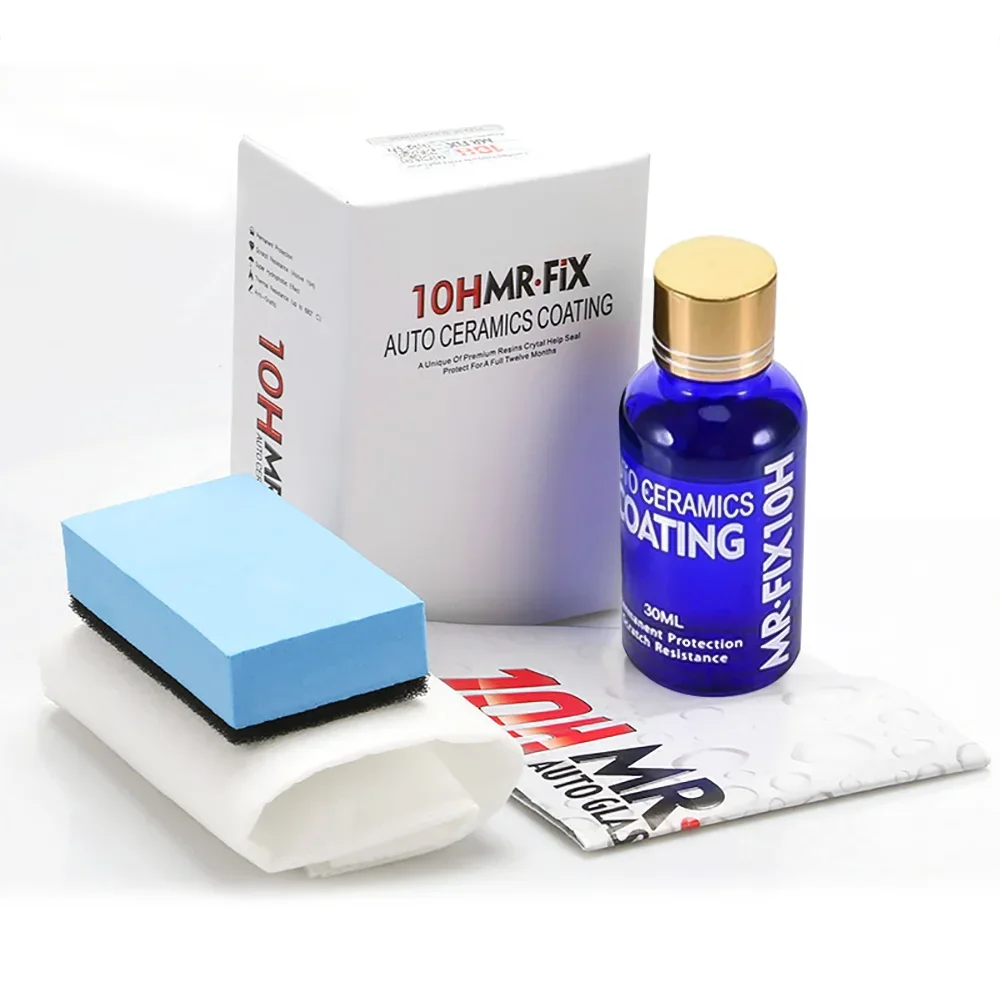 2 Stuks 30Ml 10H Anti-Kras Auto Keramische Glaslaag Vloeibare Hydrofobe Verf Zorg Polish Super Detaillering Coating voor Auto Styling