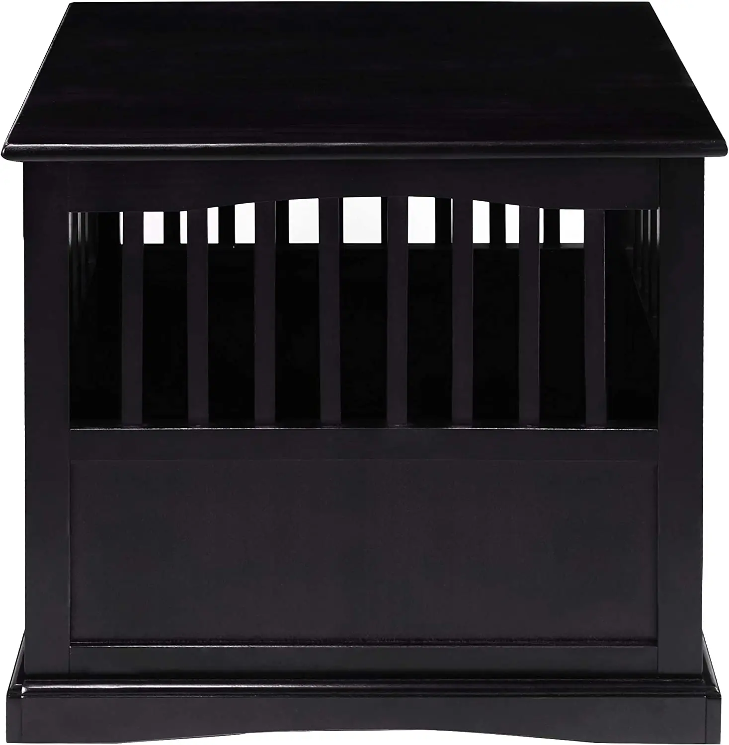 Modern Casual indoor pet friendly Bed Side Furniture Black Portable Wooden Medium dog Crate