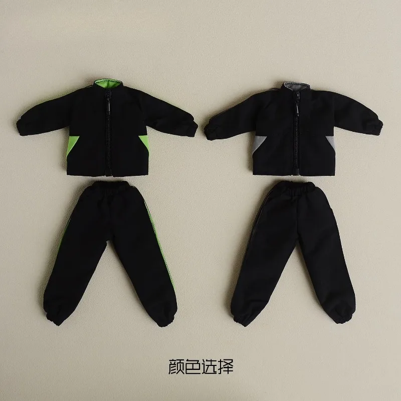 【Nur Kleidung】 Mode-Set im Maßstab 1:12 mit farblich abgesetzter Jacke und lockerer, lässiger Sporthose für 6-Zoll-BJD Asi3.0 Actionfigur-Körper – Detail 3