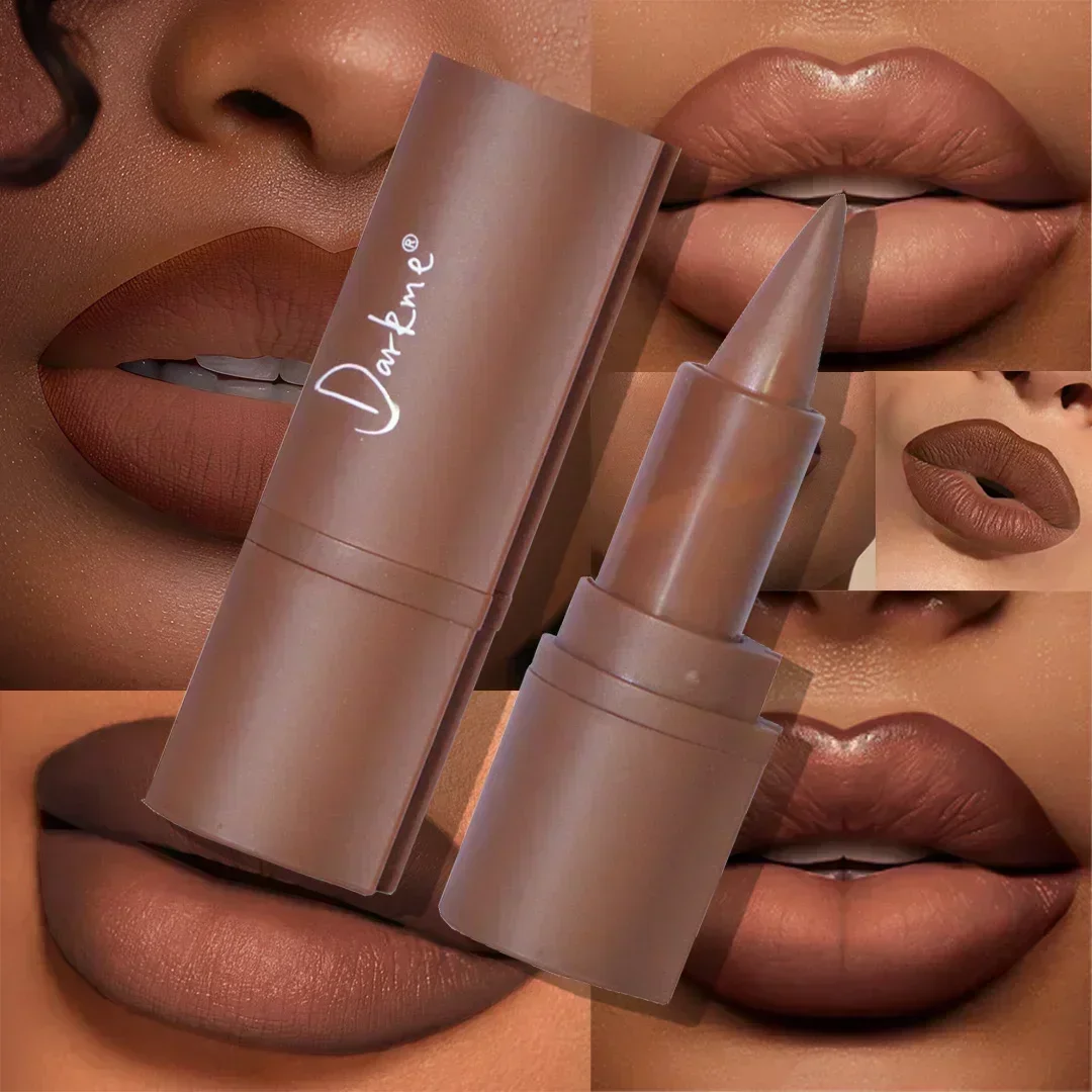 Zestaw 2 szt. Drewniana kredka do ust i zestaw szminek Aksamitny matowy kształt kredki, stożkowa końcówka, łatwa do konturowania