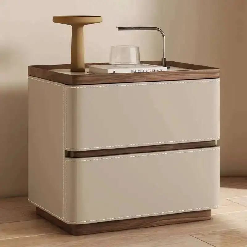 Mesita de noche europea de lujo, sencilla, moderna, con estética de Buro, mesita de noche nórdica para dormitorio, muebles para dormitorio