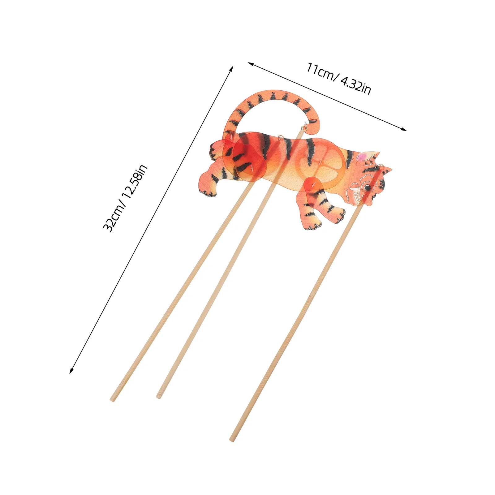 مجموعة دمى اليد الصينية ذات الظل وو سونغ يقاتل النمر DIY الحرفية المسرح التقليدي صنع الدمى مجموعة اللعب التعليمية #5