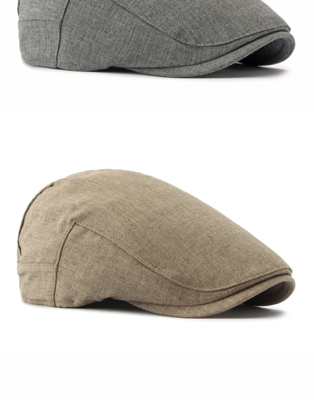 HT5126 Neue Frühling-Sommer-Kappe für Männer und Frauen Retro Künstler-Mütze Unisex Ivy Flat Cap Verstellbare Leinen-Baskenmütze – Detail 6
