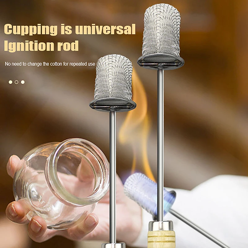 1Pcs Massage Tool Tools Cupping Ignition Stick Tools Igniter Cotton Fire Rod Rods Massaging Ignition Stick For Cans