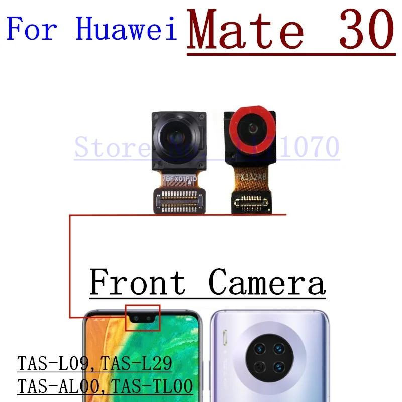 Original Front Facing Camera Rear Main Back Camera Module Flex Cable For Huawei Mate 30 Pro Lite 30RS 30E Pro Phone Parts