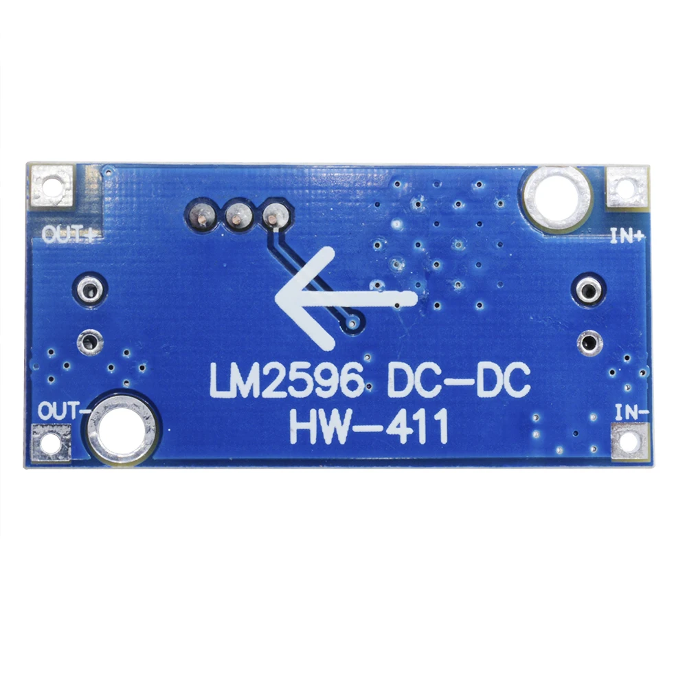 LM2596 DC-DC وحدة إمداد الطاقة تنحى قابل للتعديل وحدة منظم إمداد الطاقة 3.2 فولت-35 فولت إلى 1.25 فولت-35 فولت 3A باك وحدة