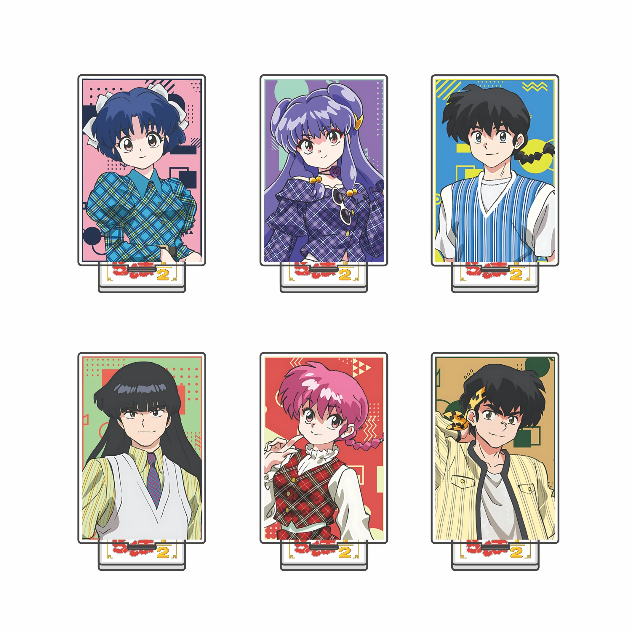 Anime Ranma 1/2 15cm Acrylic Stand Ranma Saotome Ranma Saotome Tabletop Decorations Accessories Decor Gifts Key chain