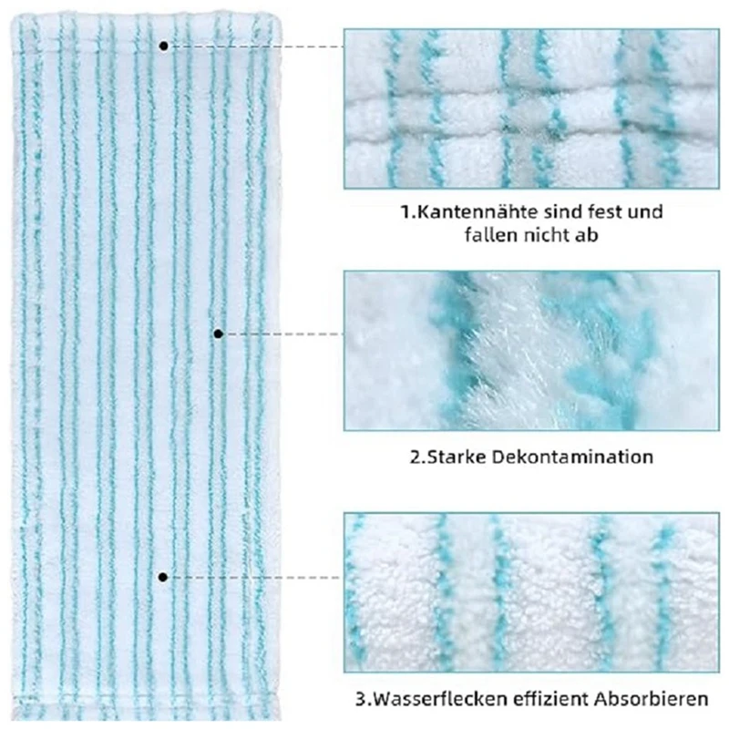 10 Pcs Suitable for Leifheit Steam Mop Leifheit Clean Twist M Spare Parts Accessories Rag