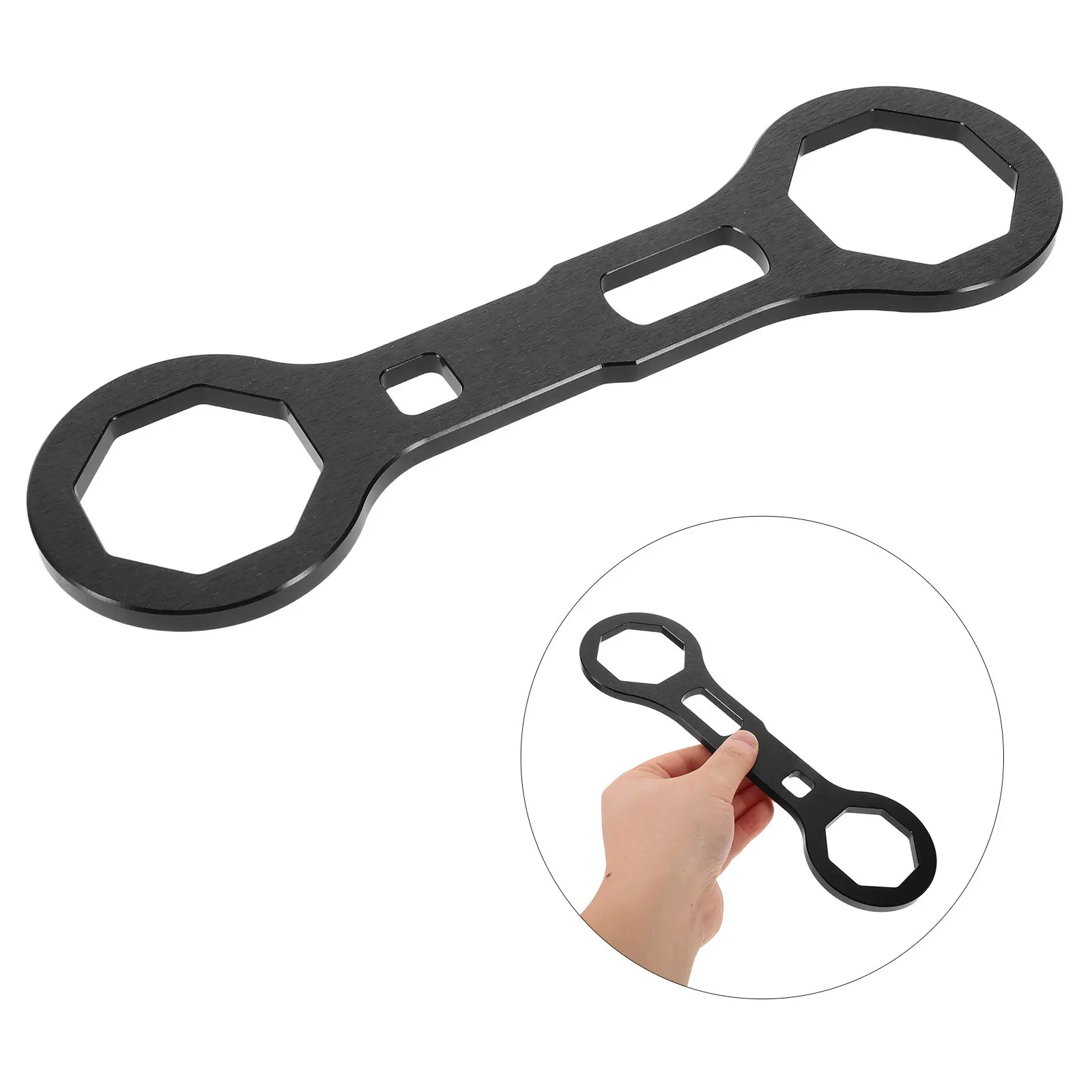 Motorcycle Front Fork Cap Wrench 50Mm Shock Absorber Repair Tool Suspension Spanner Wrench Motorcycle Fork Cap Removal Tool