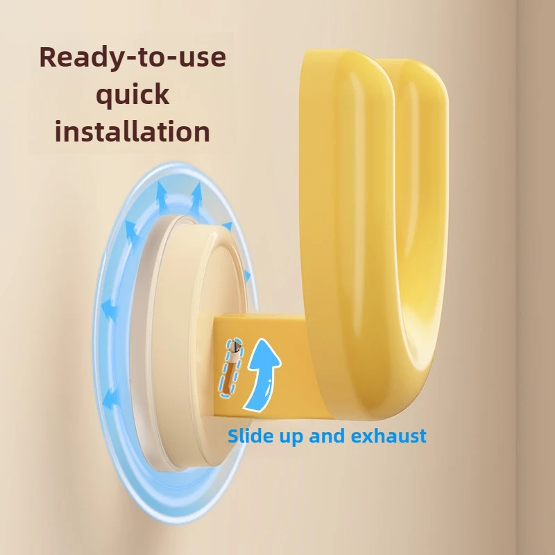 2Pcs No Drill Suction Cup Bathroom Storage Rack Wall Mounted Slipper Jewelry Hair Accessory Hook Door Rear Organizer