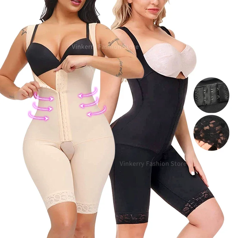 

Fajas Colombianas Shapewear for Women Postpartum Tummy Control Shaper Butt Lifter Bodysuit Slimming Postpartum Recovery Corset