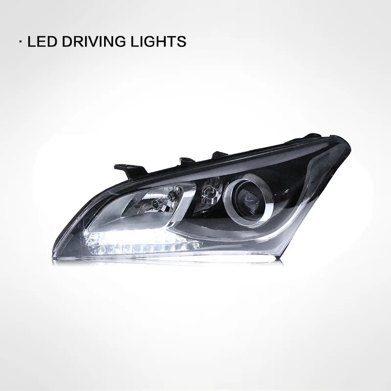 For Hyundai Mistra 2014-2016 Car Accessories Headlight Assembly LED Lights Lamp DRL Signal Plug And Play Daytime Running