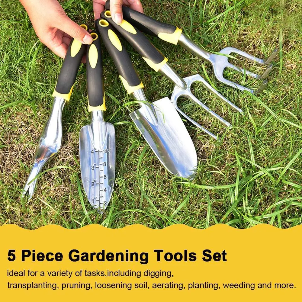 Garden Tool Hand Trowel Bonsai Lawn Transplant Tools Transplanter,Rake，Cultivator,Weeder,Weeding fork With Ergonomic Handle yard