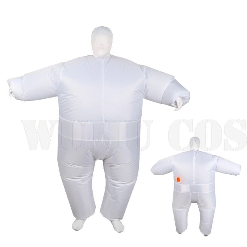 

2024 New Sumo Wrestler Costume Inflatable Suit Blow Up Outfit Cosplay Party Dress Kid Adult White Inflatable Halloween Cosplay