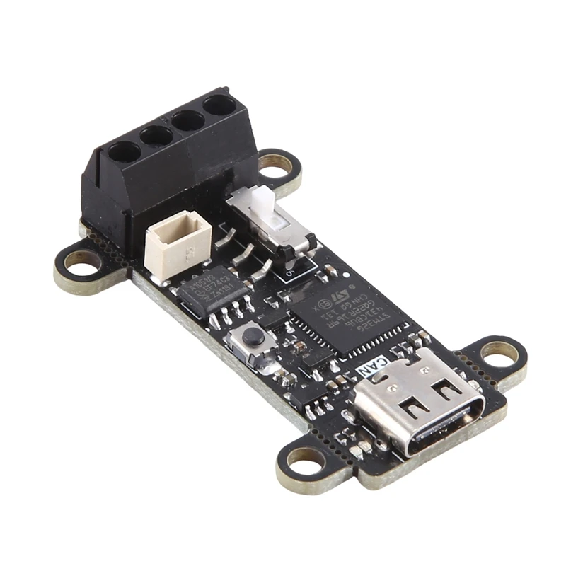 1 Piece TYPE-C USB To CAN Module Canable SLCAN Debugger Black PCB Support Python-CAN Communication Software