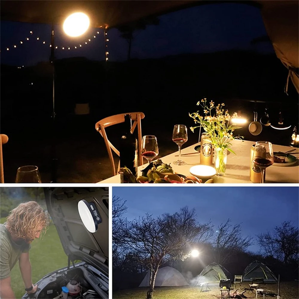 13500Mah Oplaadbare Led Campinglantaarn Met Magneet Sterke Lichtzoom Draagbare Zaklampen Tentlampen Werkreparatieverlichting