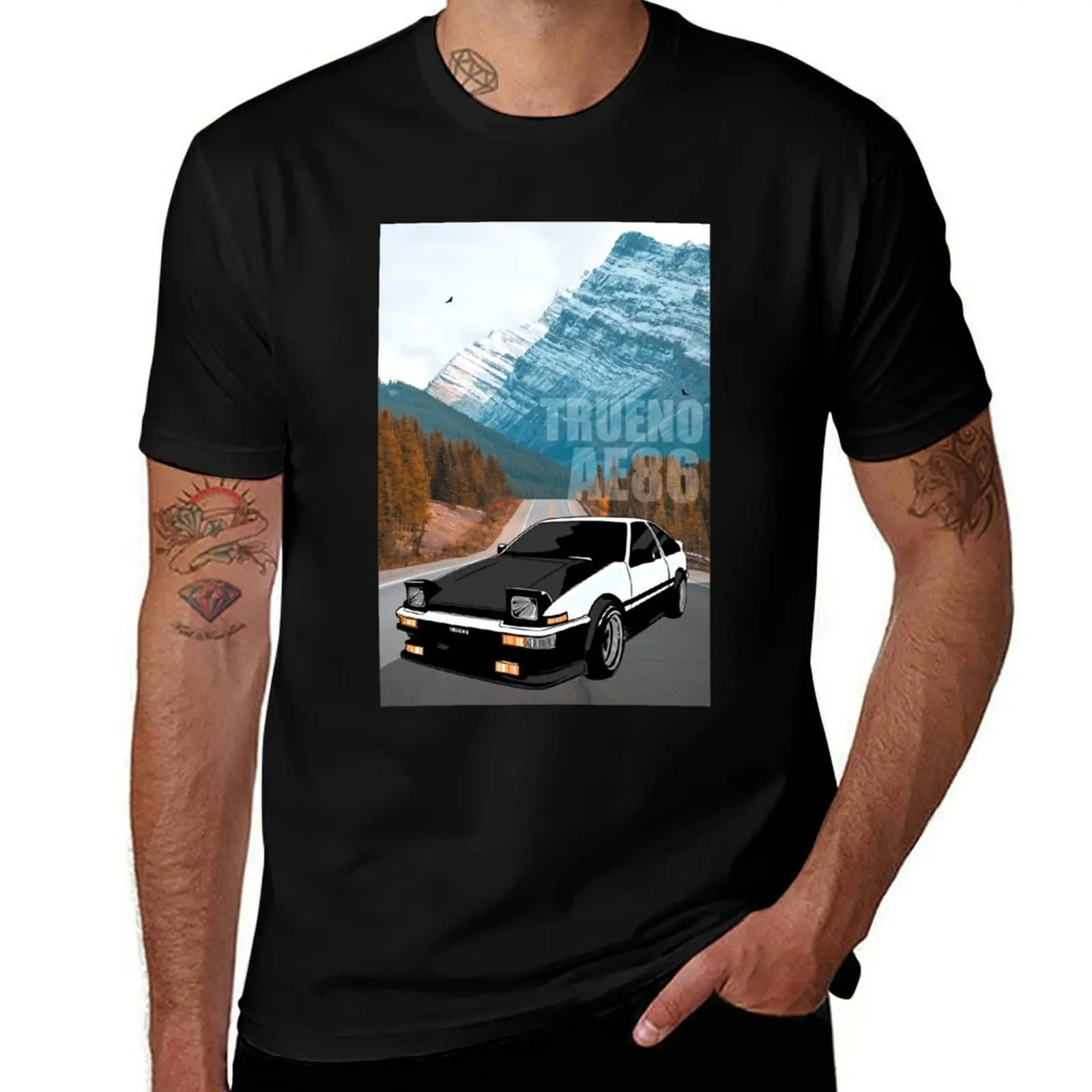 

Trueno AE86 T-Shirt Luxury man Anime t-shirt vintage clothes Funny t-shirts mens t shirt