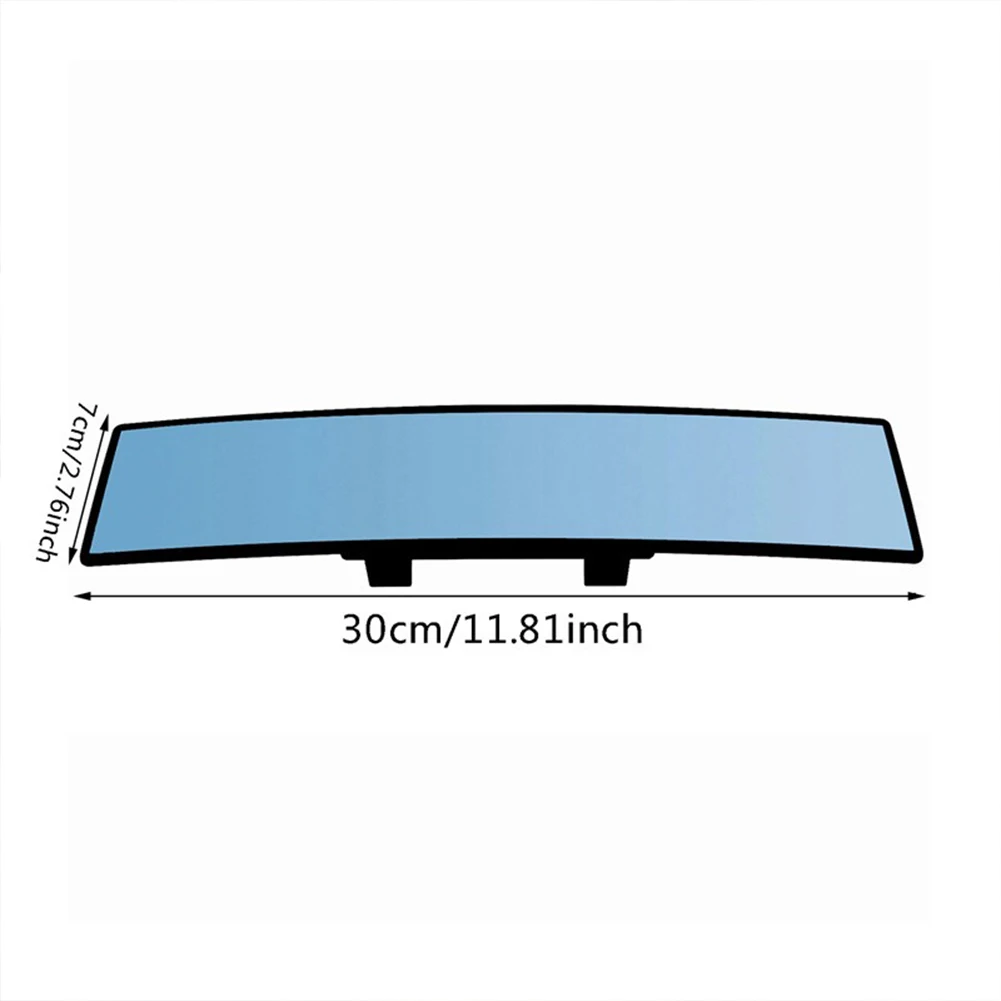 Rear View Mirror Universal Panoramic Convex Rearview Mirror Adjustable Wide Angle Interior Anti-Glare Coating Mirror For Car