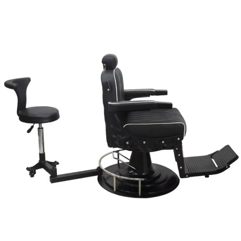 Multifunctional Rotatable Barber Chair Adjustable Rotary Technician Stool, Complete Set