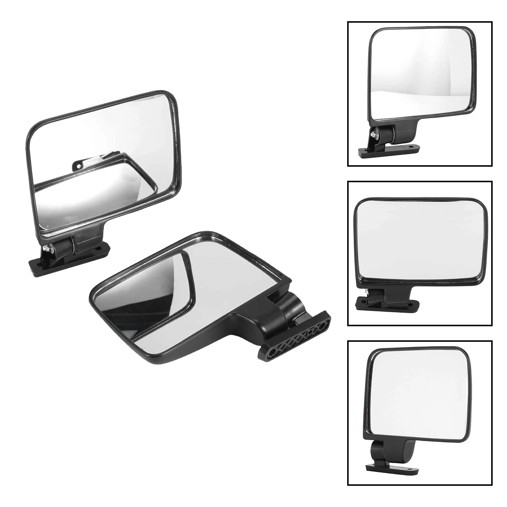 Golf Cart Mirrors - Universal Folding Side View Mirror For Golf Carts Club Car, Ezgo, Yamaha, Star, Zone Carts