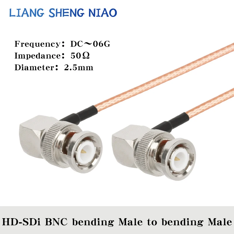 Imagem -05 - Cabo Coaxial de Alta Definição Conector Bnc Macho Filmadora Sdi Câmera de Vídeo 3g-sdi hd 4k 1080p Rg179