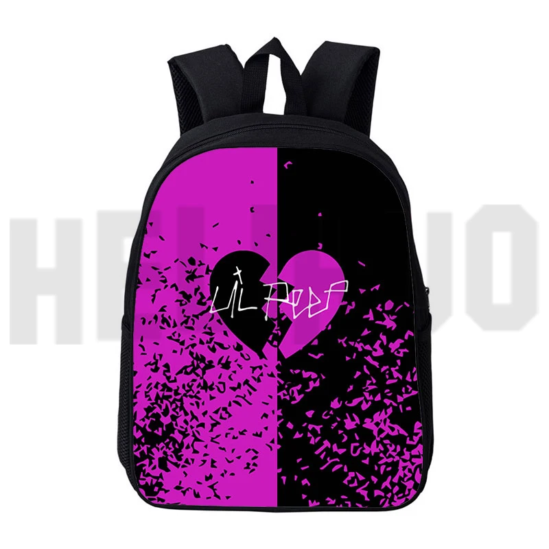 Mochilas 3D Lil Peep para mujer, mochilas para estudiantes adolescentes, mochilas escolares de rapero Lil Peep de 16 pulgadas, bolsa de viaje para libros a la moda para hombres