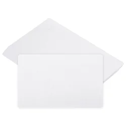 Cartes de Visite Vierges en Métal à Sublimation, Blanc, Argent, localité, Imprimable, pour Transfert de Chaleur, 86x54x0.2mm, 25 Pièces