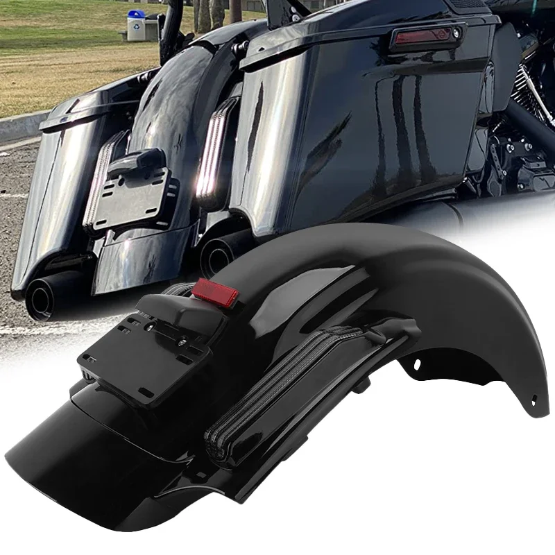 Motocyklowy tylny błotnik LED do Harley Touring CVO przemieszczanie się po ulicy specjalny Road King Road Electra Glide 2014-2023