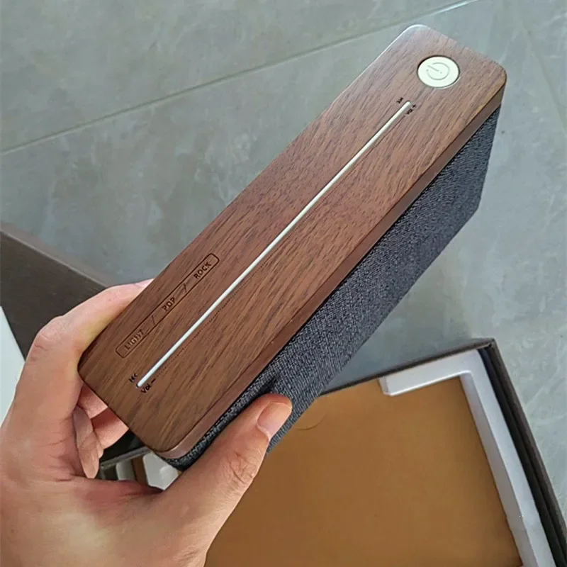 

Hi-Fi Bluetooth-динамик с глубокими басами, деревянный домашний беспроводной стерео портативный динамик с поддержкой TF-карты AUX Проводные компьютерные колонки