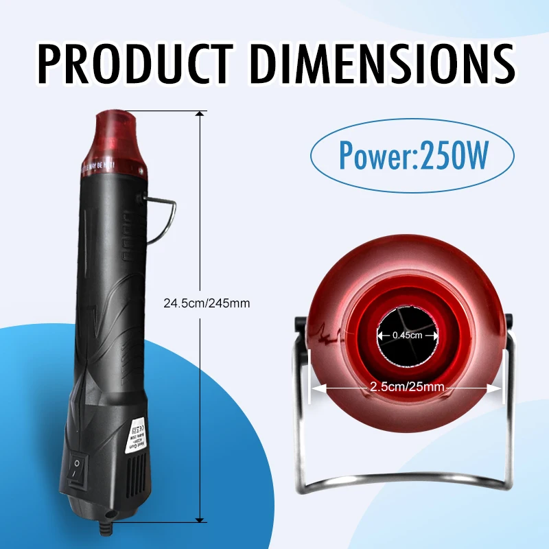 220V ホットエアガンはんだ付け温度ブロワーガン DIY 工芸品電力ホットドライヤーミニヒートガン収縮チューブカーラップ