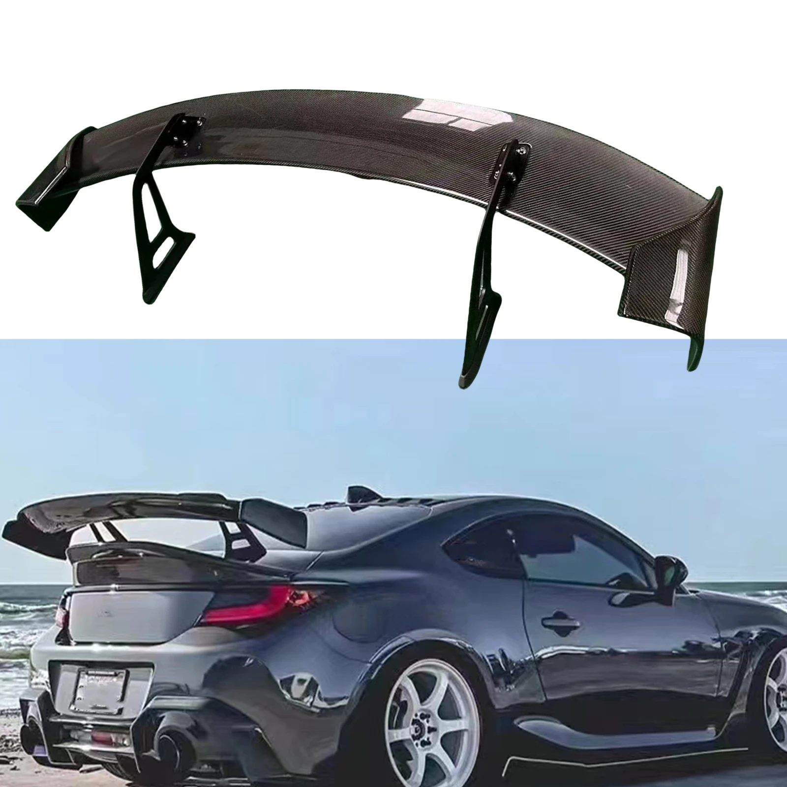 

Car Rear Trunk Tailgate Spoiler Wing Kit For Subaru BRZ Toyota GR86 2022-2024